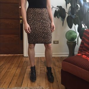 Animal print  pencil skirt